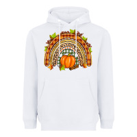 White fall rainbow Heavyweight Hoodie - Zillion Design Studio