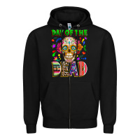 Black Day of the dead Zipper Hoodie - RanaPortraitStore