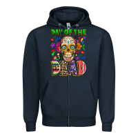 Navy Day of the dead Zipper Hoodie - RanaPortraitStore