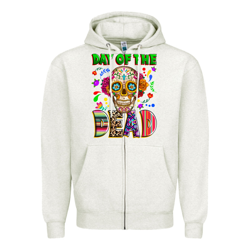 Day Of The Dead Zipper Hoodie by RanaPortraitStore | Teevron