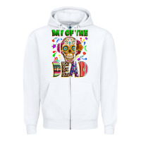 White Day of the dead Zipper Hoodie - RanaPortraitStore