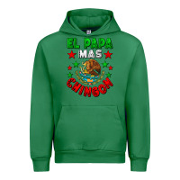 Emerald El Papa Mas Chingon Mexican Urban Hoodie - LillyAllenDesigns