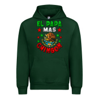 Forest Green El Papa Mas Chingon Mexican Urban Hoodie - LillyAllenDesigns