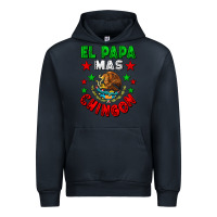 Navy El Papa Mas Chingon Mexican Urban Hoodie - LillyAllenDesigns