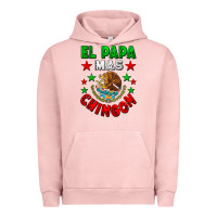 Pigment Salmon El Papa Mas Chingon Mexican Urban Hoodie - LillyAllenDesigns