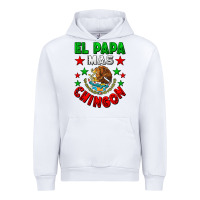 White El Papa Mas Chingon Mexican Urban Hoodie - LillyAllenDesigns
