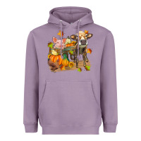 Lavender fall farm animals Heavyweight Hoodie - Zillion Design Studio