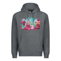 Rock breast cancer  coffee cups Premium Hoodie - AdoDesignShop