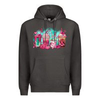 Smoke breast cancer  coffee cups Premium Hoodie - AdoDesignShop