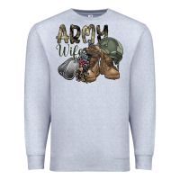 Heather Grey army wife Premium Sweatshirt - SublimationCraftShop