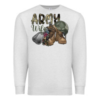 Oatmeal Heather army wife Premium Sweatshirt - SublimationCraftShop