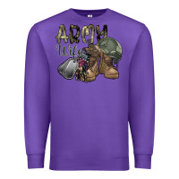 Purple army wife Premium Sweatshirt - SublimationCraftShop