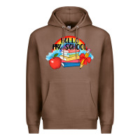 Chestnut Hello Pre School Premium Hoodie - AdoDesignShop