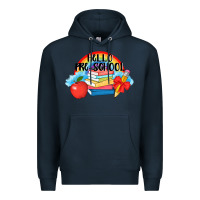 Navy Hello Pre School Premium Hoodie - AdoDesignShop
