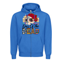 True Royal Day of the dead skeleton Zipper Hoodie - RanaPortraitStore