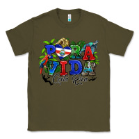 Army Green pura vida costa rica rana Classic Tee - RanaPortraitStore