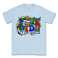 Dusty Blue pura vida costa rica rana Classic Tee - RanaPortraitStore