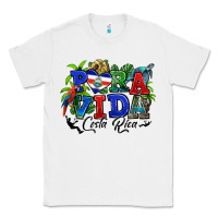 White pura vida costa rica rana Classic Tee - RanaPortraitStore