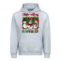 Heather Grey chillin with my snowies Urban Hoodie - BarkalooDesign