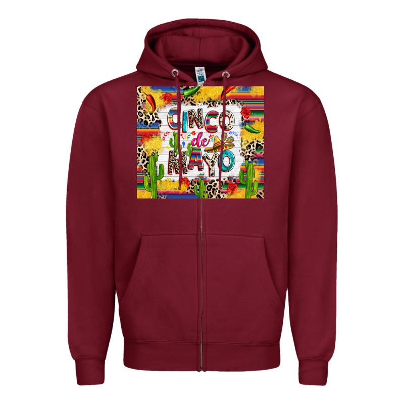 Cinco De Mayo Zipper Hoodie by RanaPortraitStore | Teevron