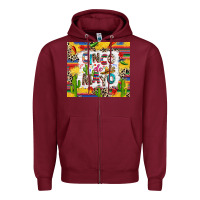 Burgundy Cinco de mayo Zipper Hoodie - RanaPortraitStore