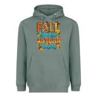 Sage fall breeze autumn leaves Heavyweight Hoodie - Zillion Design Studio