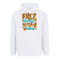 White fall breeze autumn leaves Heavyweight Hoodie - Zillion Design Studio