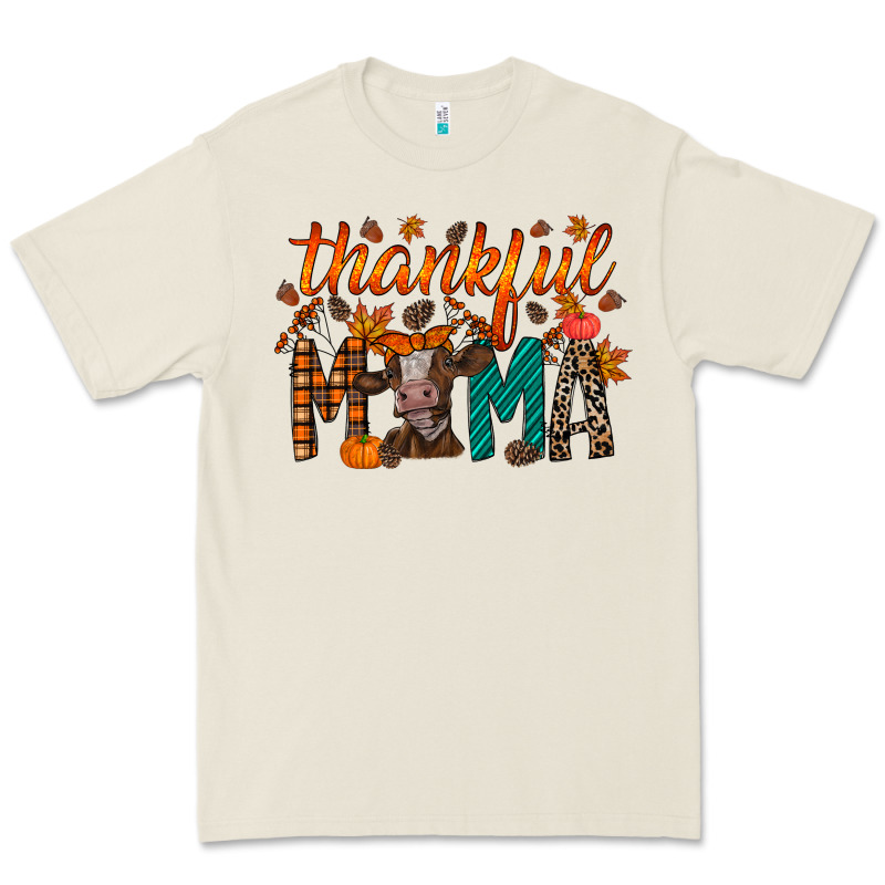 Thankful Mama Cow Premium Tee by RacoonDesign | Teevron