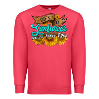 Cardinal she's a sunflower beautiful fierce free Premium Sweatshirt - HRA Design Shop