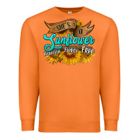 Carrot she's a sunflower beautiful fierce free Premium Sweatshirt - HRA Design Shop