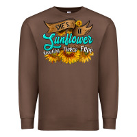 Chestnut she's a sunflower beautiful fierce free Premium Sweatshirt - HRA Design Shop