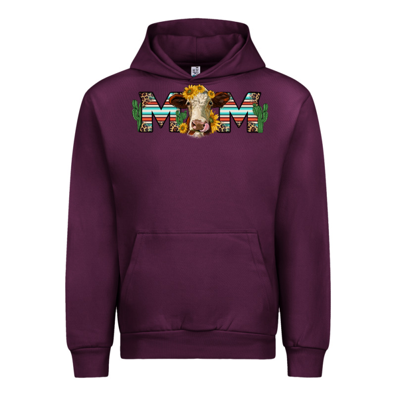 Sunflower Hereford Cattle And Cactus  Mom Urban Hoodie by Jasminsmagicworld | Teevron