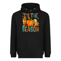 Black 'tis the season fall Heavyweight Hoodie - Zillion Design Studio