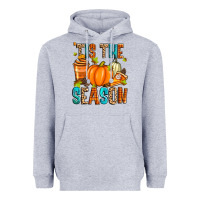 Heather Grey 'tis the season fall Heavyweight Hoodie - Zillion Design Studio