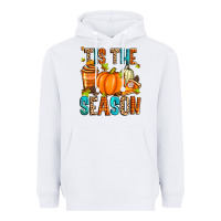 White 'tis the season fall Heavyweight Hoodie - Zillion Design Studio