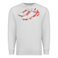 Dove Grey red cleats fa element Premium Sweatshirt - FaDigitalArtStudio