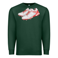 Sports Green red cleats fa element Premium Sweatshirt - FaDigitalArtStudio