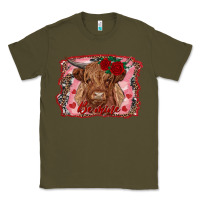 Army Green be mine cow Classic Tee - RanaPortraitStore