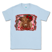 Dusty Blue be mine cow Classic Tee - RanaPortraitStore