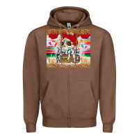 Chestnut Day of the dead skeleton Zipper Hoodie - RanaPortraitStore