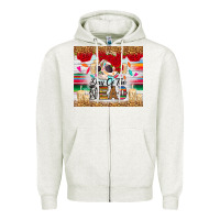 Oatmeal Heather Day of the dead skeleton Zipper Hoodie - RanaPortraitStore