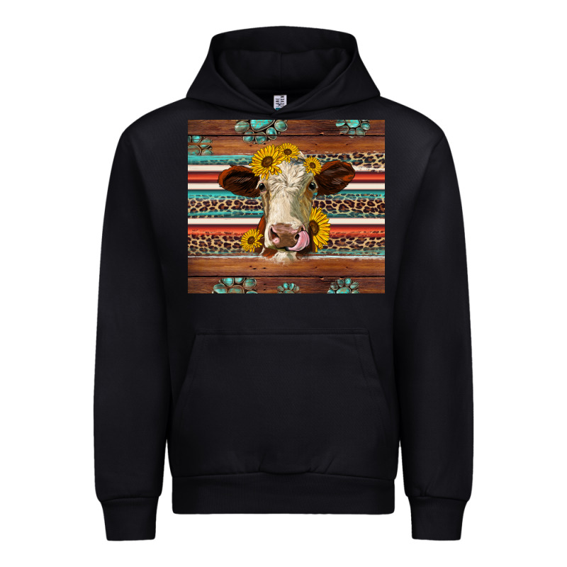 Western Sunflowers Gemstone Heifer Urban Hoodie by Jasminsmagicworld | Teevron