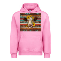 Fuchsia Pink western sunflowers gemstone heifer Urban Hoodie - Jasminsmagicworld