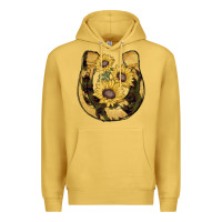 Antique Gold horseshoe sunflower camouflage Premium Hoodie - AdoDesignShop