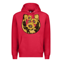 Cardinal horseshoe sunflower camouflage Premium Hoodie - AdoDesignShop