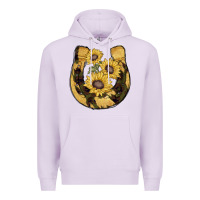 Lilac horseshoe sunflower camouflage Premium Hoodie - AdoDesignShop