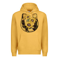 Mustard horseshoe sunflower camouflage Premium Hoodie - AdoDesignShop