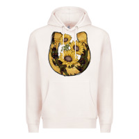 Pale Pink horseshoe sunflower camouflage Premium Hoodie - AdoDesignShop