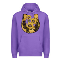 Purple horseshoe sunflower camouflage Premium Hoodie - AdoDesignShop