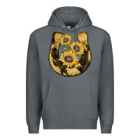 Rock horseshoe sunflower camouflage Premium Hoodie - AdoDesignShop
